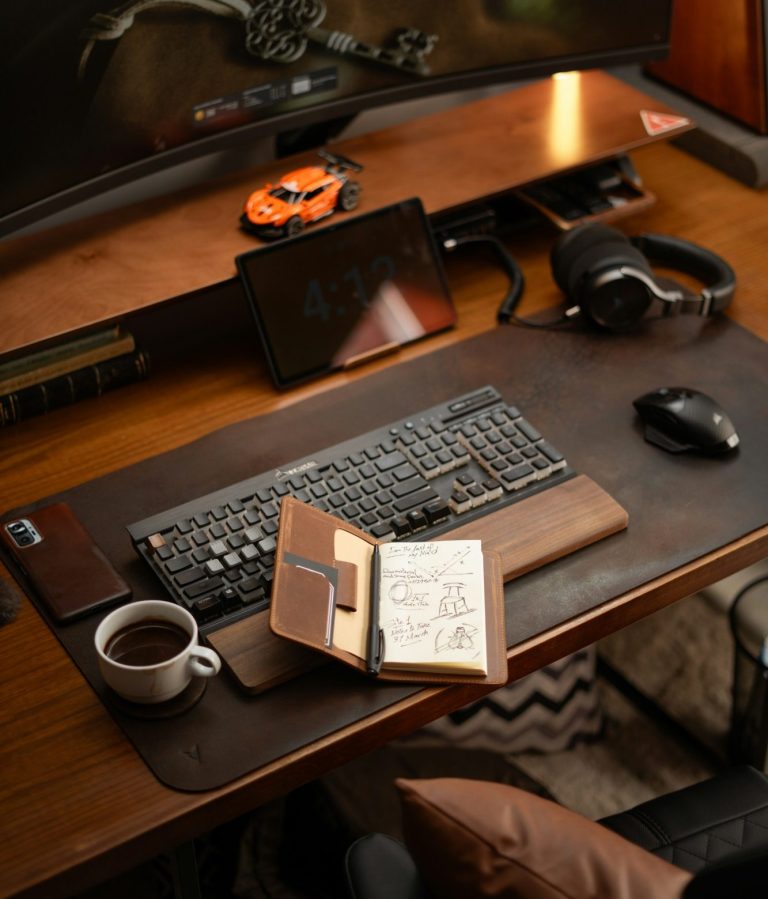 business-advisory-workspace-strategic-planning-hayes-co.jpg Business advisory workspace with computer open diary and coffee representing strategic financial guidance and consulting from Hayes & Co